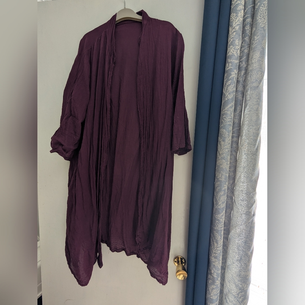Unbranded Linen Duster O/S 💜